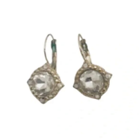 Faux Diamond Pierced Earrings Y2K Set of 3 - Picture 4 of 5